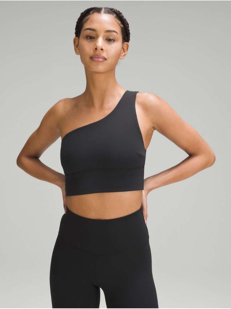 Lululemon Align Asymmetrical Bra *Light Support, C/D Cup Black